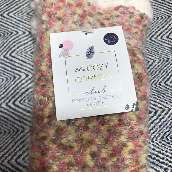 NWT Popcorn Sherpa Chenille Bootie sock - Picture 4 of 7